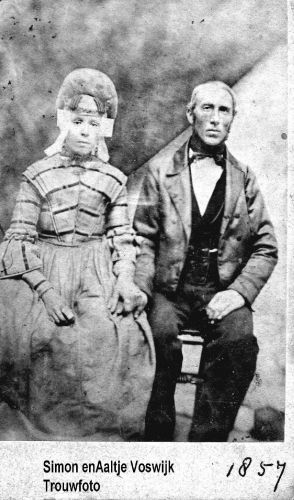 Huwelijk op 3 mei 1857 te Landsmeer simon en Aaltje